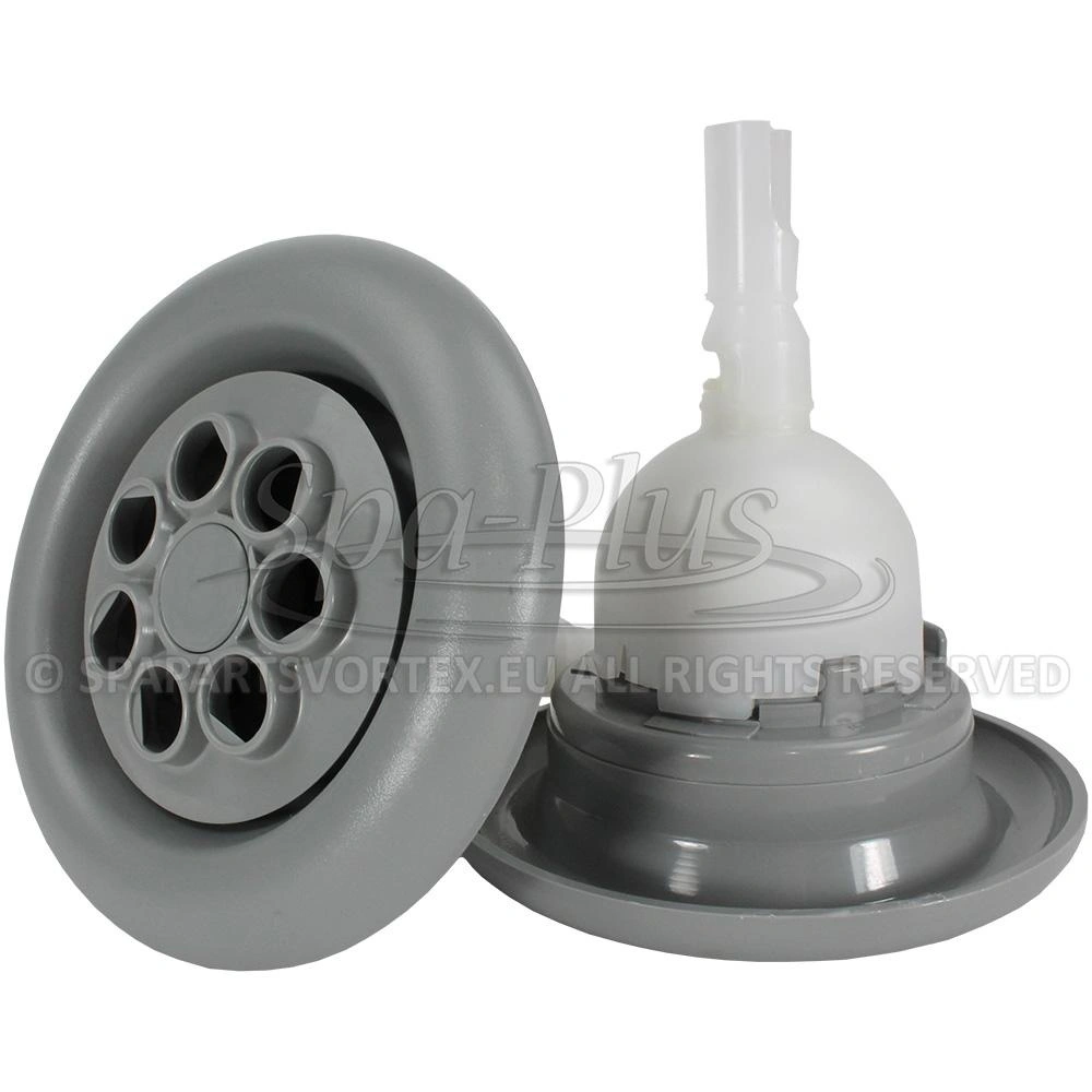 Balboa Pentair Cyclone Twin Spin Textured Grijs Spa Jet