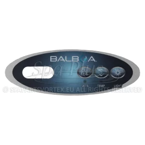 Balboa Duplex VL200 Overlay, 3 knoppen 1p No Air bedieningspaneel sticker