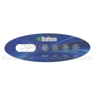 Balboa Duplex VL200 Overlay, 4 knoppen 1p + Air bedieningspaneel sticker