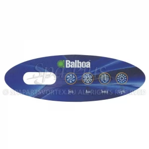 Balboa ML-serie ML200 Overlay, 4 knoppen 1p + aux bedieningspaneel sticker
