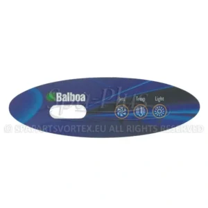 Balboa Duplex VL240 Overlay, 3 knoppen 1p No Air bedieningspaneel sticker