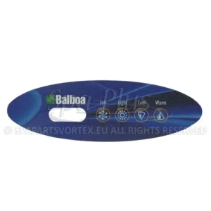 Balboa Duplex VL240 Overlay, 4 knoppen 1p No Air bedieningspaneel sticker