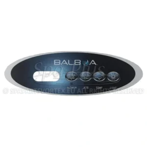 Balboa Duplex VL240 Overlay, 4 knoppen 1p + Air bedieningspaneel sticker