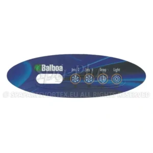Balboa Duplex VL240 Overlay, 4 knoppen 2p No Air bedieningspaneel sticker