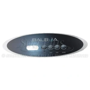 Balboa Duplex VL260 Overlay, 4 knoppen 1p No Air bedieningspaneel sticker