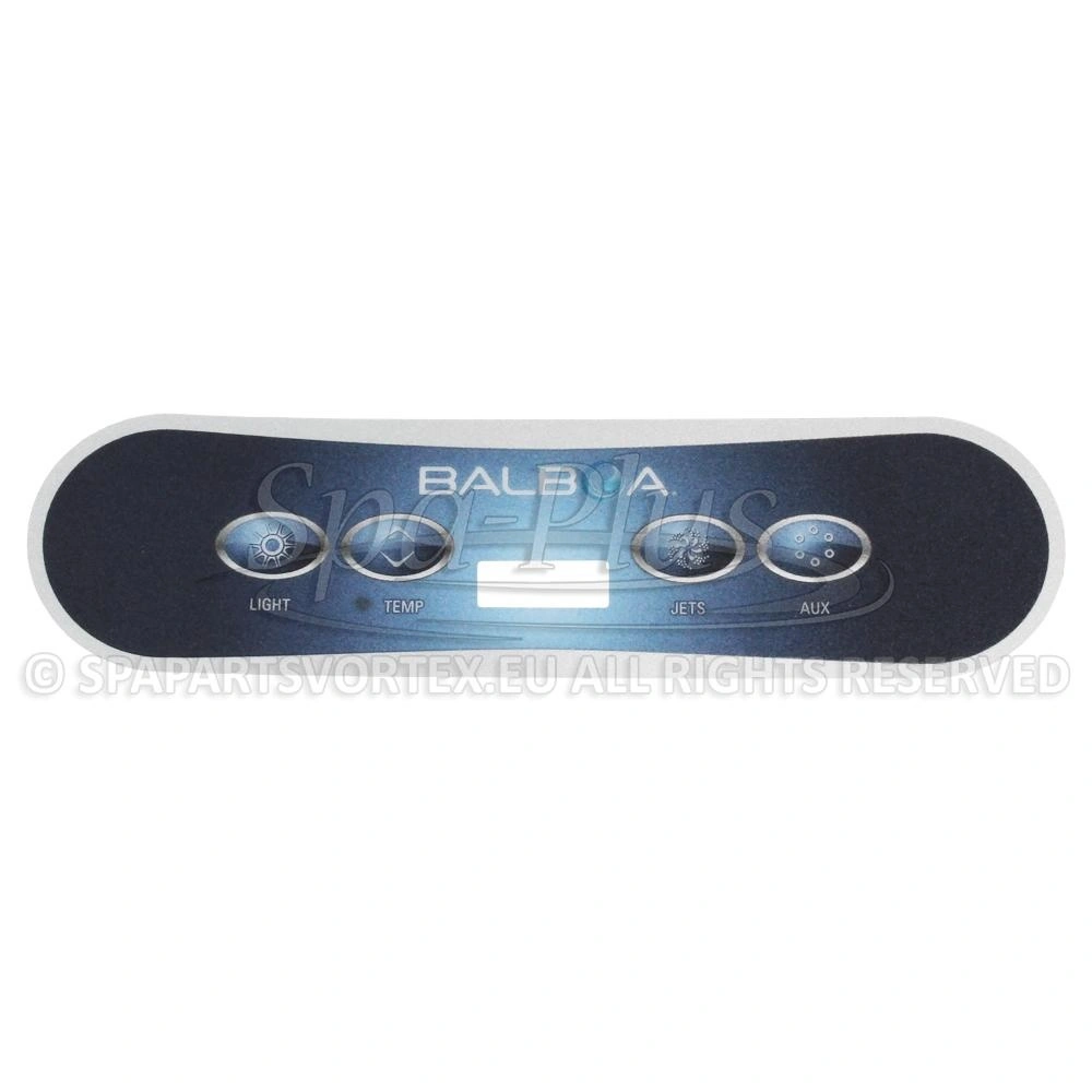 Balboa Duplex VL400 Overlay, 4 knoppen bedieningspaneel sticker