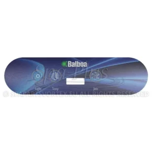 Balboa Duplex VL400 Overlay, 3 knoppen 1p No Air bedieningspaneel sticker