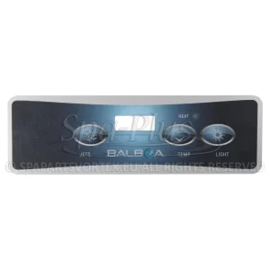 Balboa Duplex VL401 Overlay, 3 knoppen 1p No Air bedieningspaneel sticker
