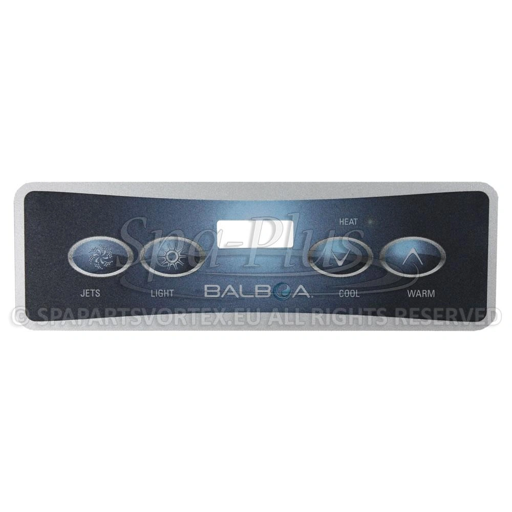Balboa Duplex VL401 Overlay, 4 knoppen 1p No Air bedieningspaneel sticker