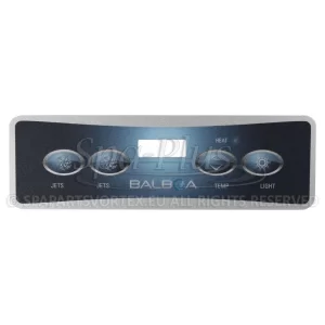 Balboa Duplex VL401 Overlay, 4 knoppen 2p No Air bedieningspaneel sticker