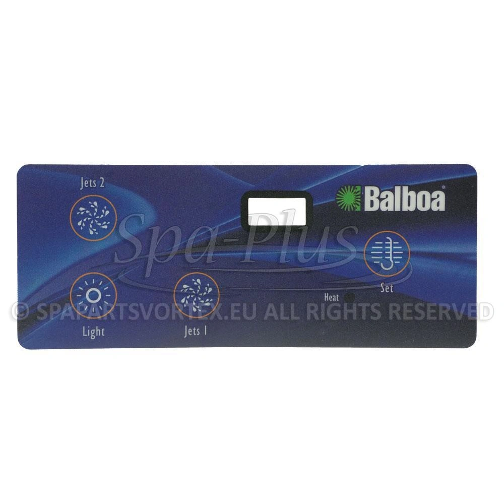 Balboa Duplex VL402 Overlay, 4 knoppen 2p No Air bedieningspaneel sticker