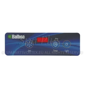 Balboa Duplex VL403 Overlay, 3 knoppen 1p No Air bedieningspaneel sticker