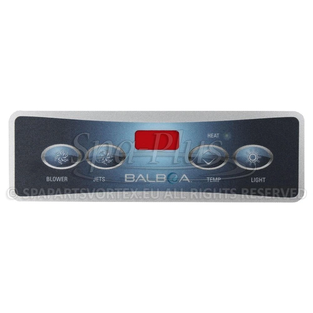 Balboa Duplex VL403 Overlay, 4 knoppen 1p + Air bedieningspaneel sticker
