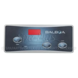Balboa Duplex VL404 Overlay, 3 knoppen 1p No Air bedieningspaneel sticker