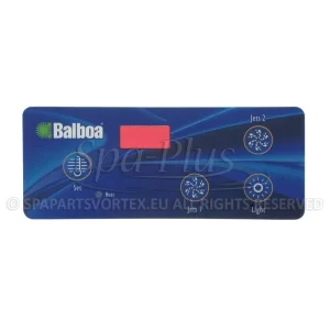 Balboa Duplex VL404 Overlay, 4 knoppen 2p No Air bedieningspaneel sticker