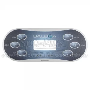 Balboa TP TP600 Overlay, 6 knoppen 2 Pump No Air bedieningspaneel sticker