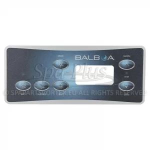 Balboa Serial Standard VL701S Overlay, 6 knoppen 1p + Air V2 bedieningspaneel sticker
