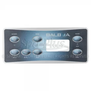 Balboa Serial Standard VL701S Overlay, 7 knoppen 2p + Air bedieningspaneel sticker