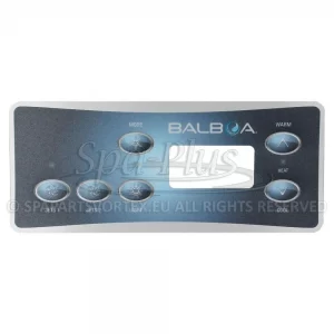 Balboa Serial Standard VL701S Overlay, 6 knoppen 2p No Air bedieningspaneel sticker