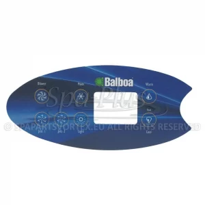 Balboa Serial Standard VL702S Overlay, 7 knoppen 2p + Air bedieningspaneel sticker