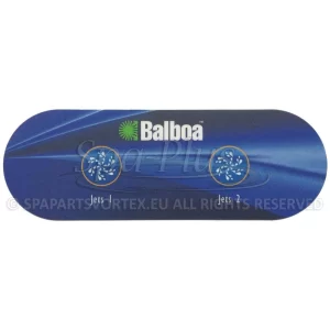 Balboa Extra AX20 Overlay 2p No Air bedieningspaneel sticker