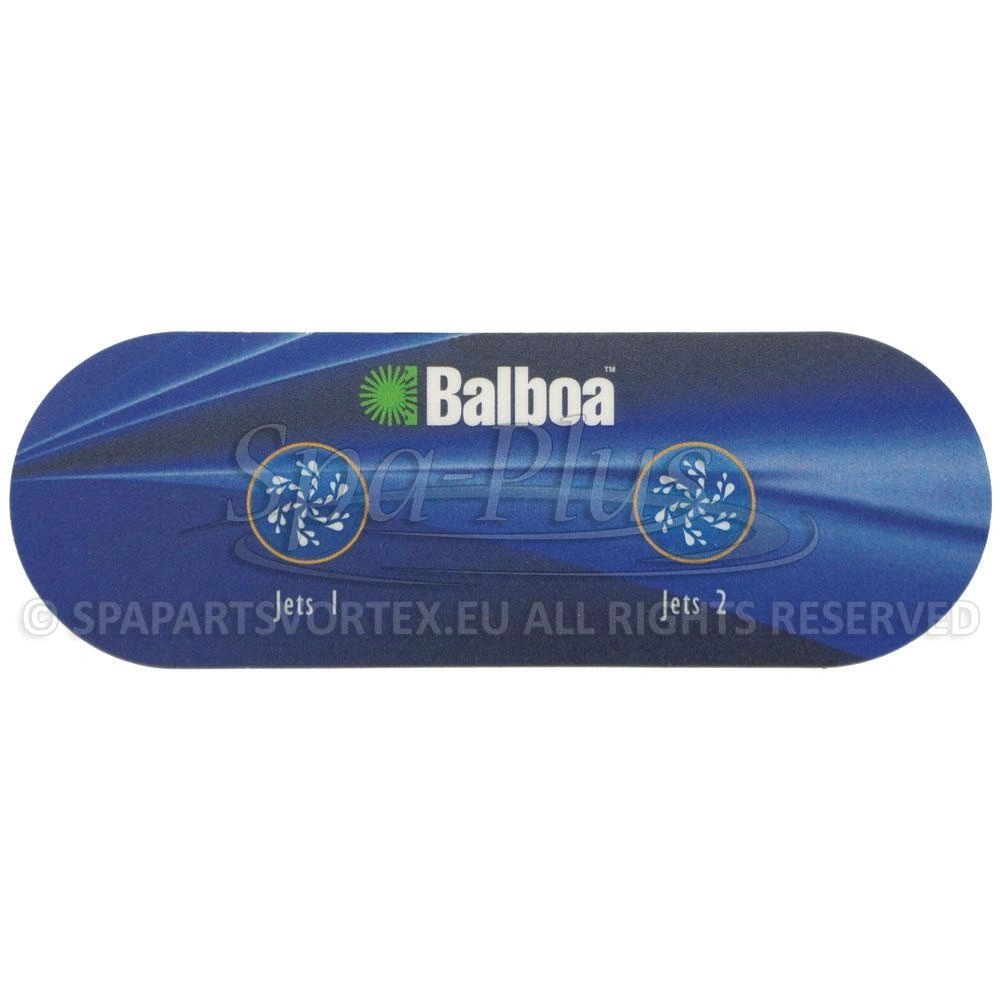 Balboa Extra AX20 Overlay 2p No Air bedieningspaneel sticker