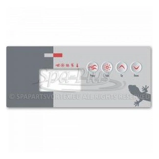Gecko TSC-19-GE1 bedieningspaneel sticker