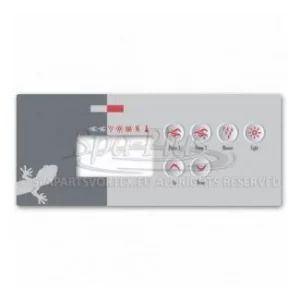 Gecko TSC-35-GE1 bedieningspaneel sticker