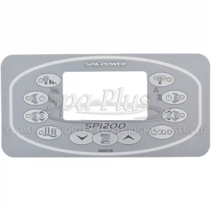 Spa Power bedieningspaneel sticker voor SP1200 rechthoekige Touch Panel