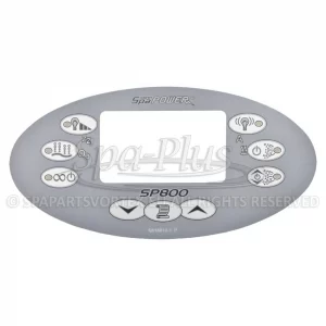 Spa Power overlay for SP800 Oval Touch Panel