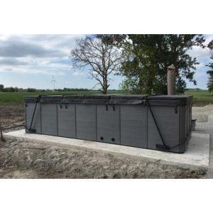 Zwemspa Cover Donkergrijs - 500 x 230 cm