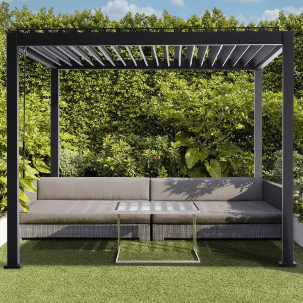 Mirador Overkapping 3 x 3 Meter Zwart - Afbeelding 7