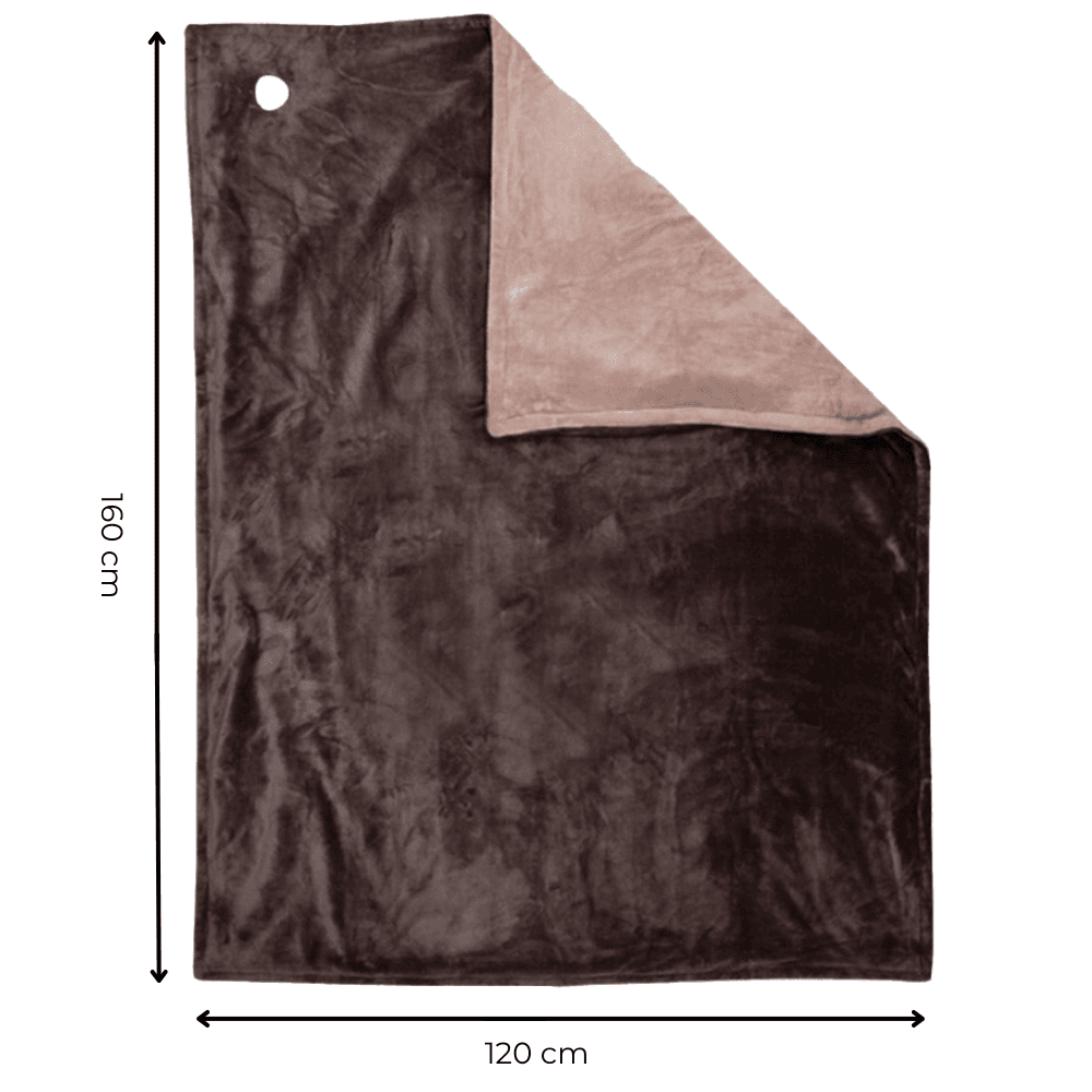 Spacuzzi Elektrische Warmtedeken 160 x 120 CM Bruin